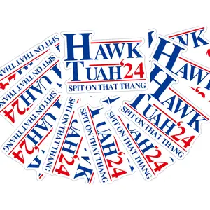 (10 Pack) Hawk Tuah Stickers - Spit On That Thang Decal - Hawk Tush Spit On That Thang Funny Stickers - Funny Viral Girl Meme - 5.5"x4.5" - Premium Vinyl - for Cars, Trucks, Laptops, Phones