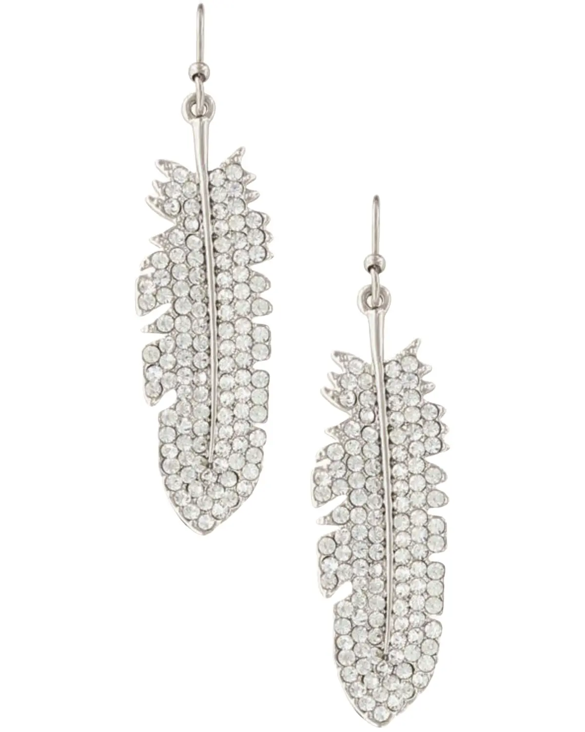 Montana Silversmiths Women's Women'S Shimmering Feather Earrings - Er3374cz