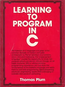 USED-Learning to Program in C by Thomas Plum (Paperback)