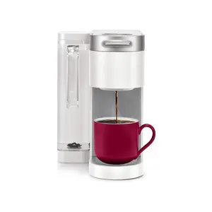 Single Serve Coffee Maker with Reservoir, Coffee Machine for K-Cup Pod, White