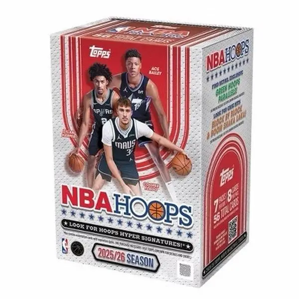 25-26 Topps NBA Hoops Blaster Box! (Green Parallels! Look for Hoops Hyper Signatures!)