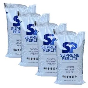 Supreme Perlite 4 Pack Medium Horticultural Perlite for Potting Soil, 4 Cu Ft
