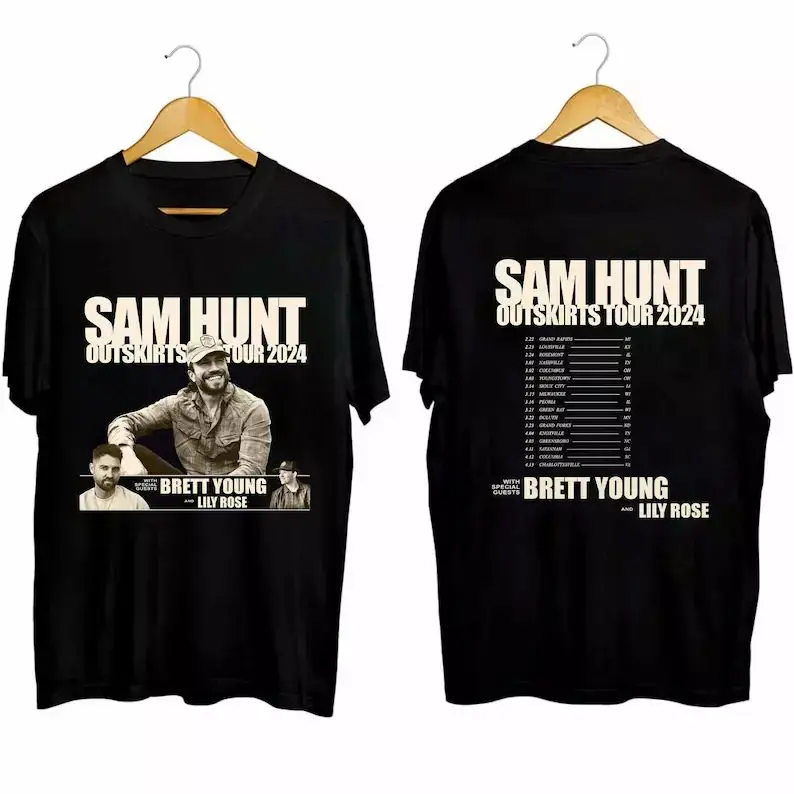 Sam Hunt 2024 Outskirts Tour Shirt, Sam Hunt Fan T-Shirt | Crewneck Sweatshirt | Hoodie