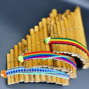 Andean Handmade Pan Flute - Antara Pan Flute with Sound Healing and Vibrations, Bamboo Material, Ecuadorian Sounds