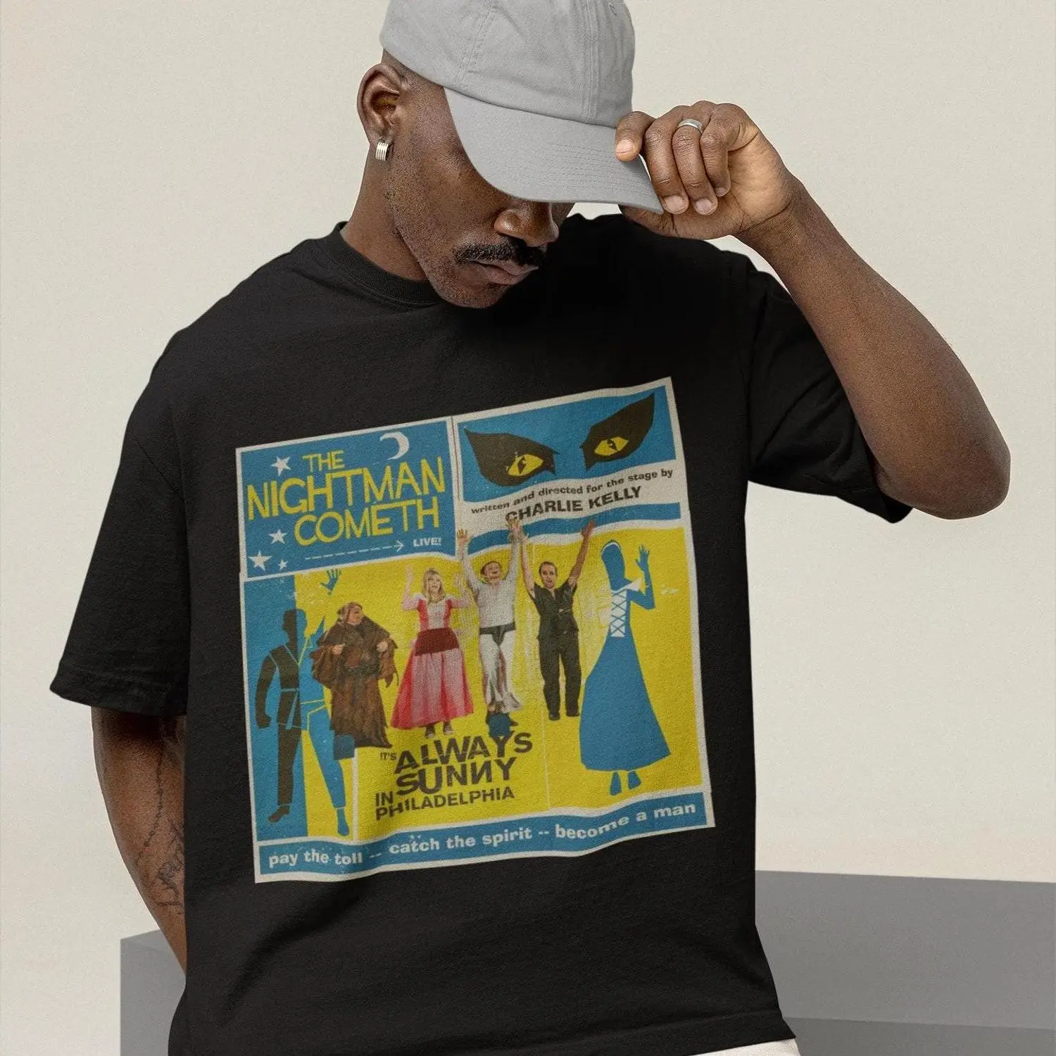 It's Always Sunny In Philadelphia The Nightman Cometh Retro T-shirt, Dayman Charlie Kelly, Frank Reynolds Hoodie, Always Sunny Sweatshirt