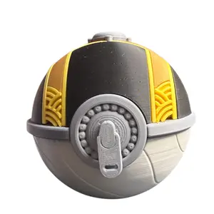 Ultra Ball Hisui - Inspired 3D Printed Poke Ball Collectible