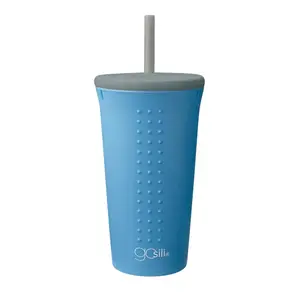 Reusable Silicone Straw Cup and Tumbler