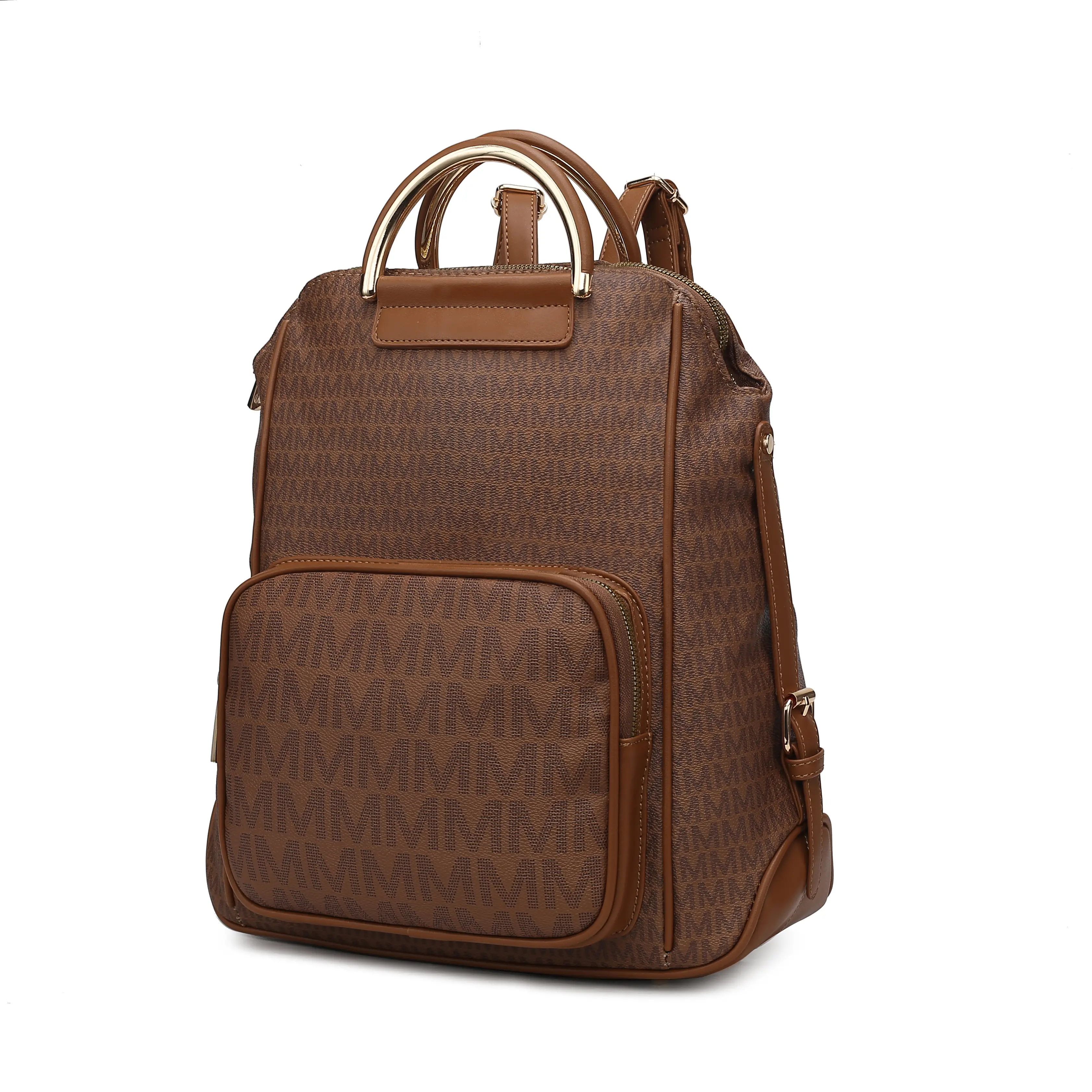 MKF Collection June M logo Printed Vegan Leather Women’s Backpack