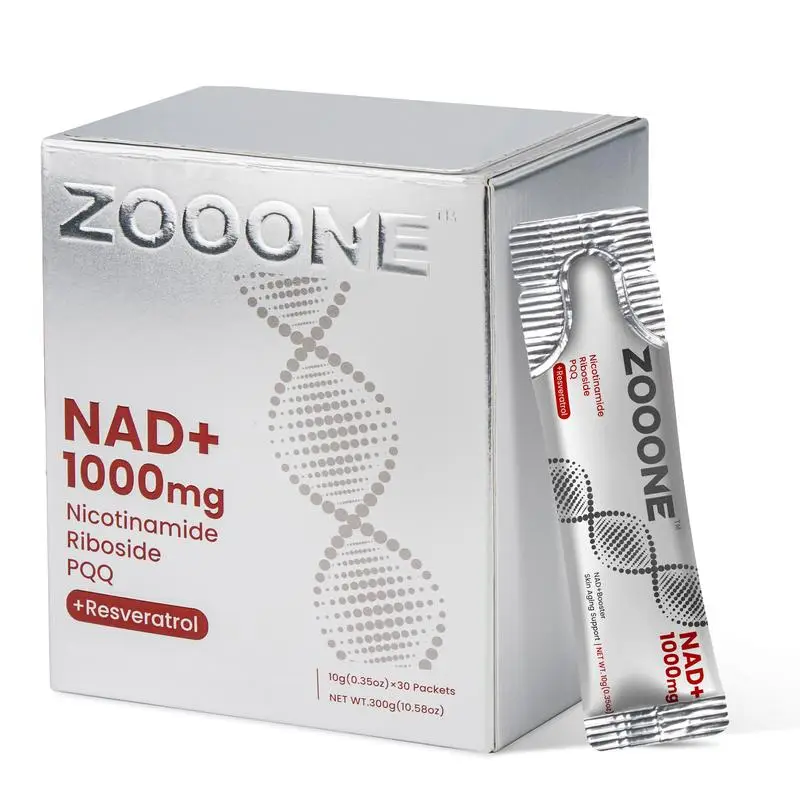 [FLASH SALE]ZOOONE NR1000 - NAD+ Berry - Infused Drink Mix: Aids Skin Aging, Boosts Energy & Focus - 30 Pack - Daily Health Essential-T1