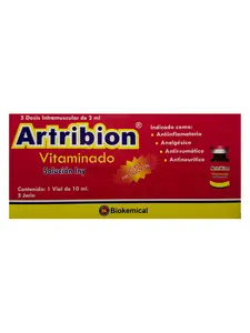 Artribion Vitaminado Original - Paquete de 5 Aplicaciones - Con Vitamina B12 - Vitamin Supplement for Joint Support with Vitamin B12