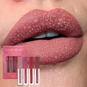 Long-lasting Liquid Lip Gloss Set, Waterproof Non-stick Cup Lip Gloss, Glossy Lip Glaze, Plumping Lip Oil Lip Stick for Girls & Women, Makeup