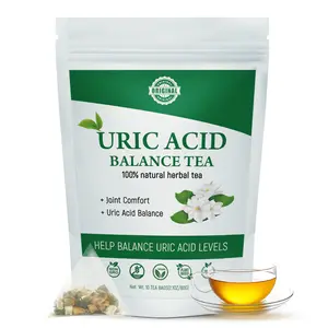 Uric Acid Tea for Relief and Body Detox, 10 Bags Uric Acid Cleanse Balance Tea for Joint Pain and Kidney Cleanse,Caffeine-free