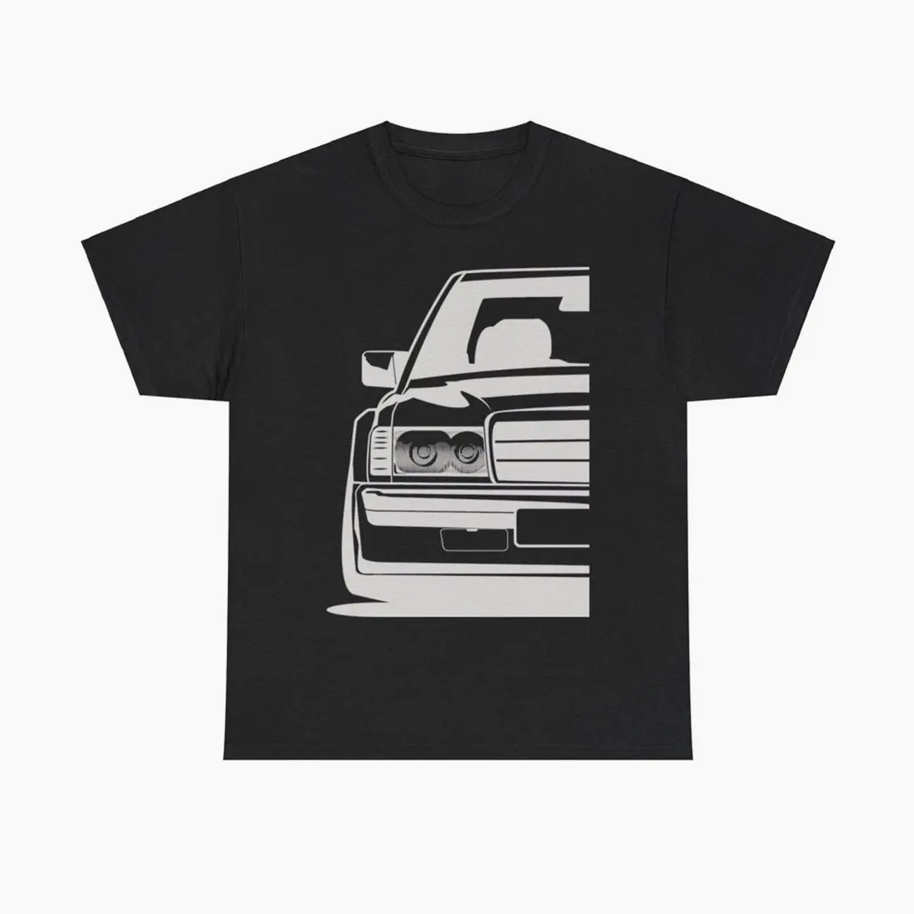 W201 190E Silhouette Car T-shirt Sweatshirt Hoodie, Car Enthusiast and Fans Gift