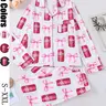 Dr Pepper,Women's 2-Piece Pajama Set, Long Sleeve Top & Elastic Pants, Casual Fall Winter Loungewear, All over Print Design