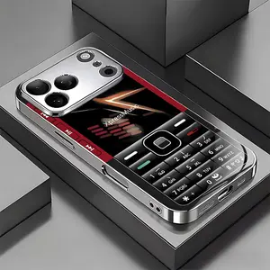 Stylish Electroplated Glass Phone Case for Nokia 5300 & iPhone Models, Stain-Resistant Holiday Gift Option, Perfect Fit for Apple Devices