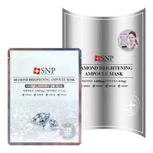 10 Sheets SNP Diamond Ampoule Sheet Mask Tightening, Hydrating Nourishing with Real Diamonds Korean Face Mask Skincare Facial Moisturizing Skin Repair
