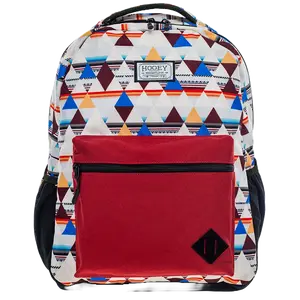 Hooey Recess Burgundy & Cream Aztec Backpack BP061CRBU