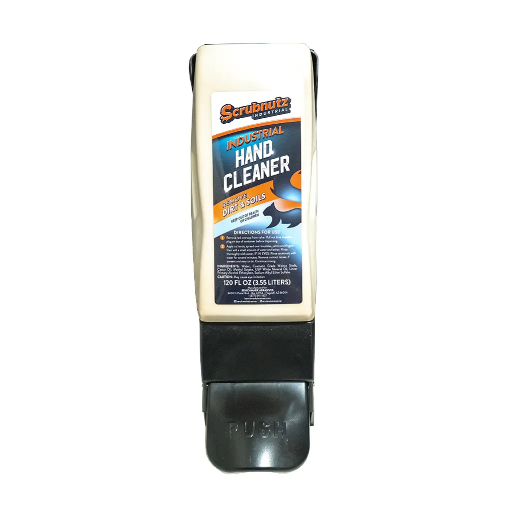 Scrubnutz Industrial Hand Cleanser and Dispenser Combo, Cosmetic-Grade Dry Hand Wash for Industrial Use