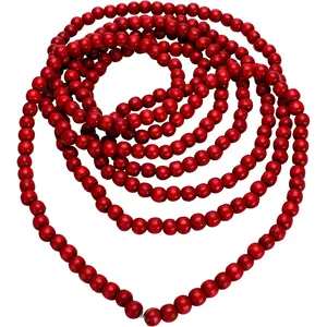 16  Christmas  Bead Garland Wooden Bead Garland for Christmas Tree Holiday Decoration
