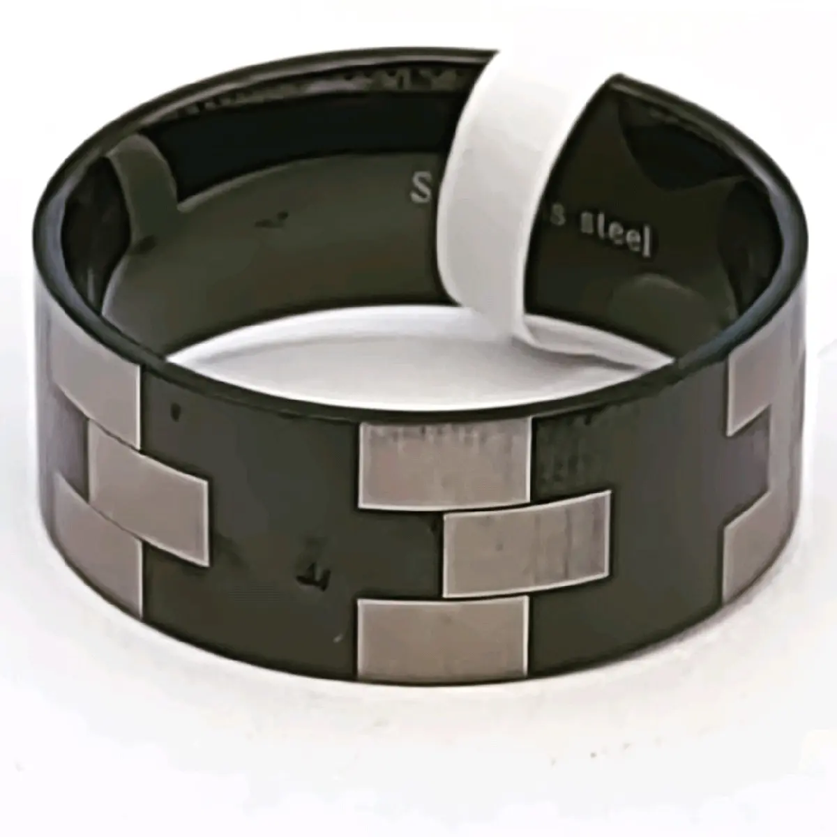 Black & Silver Puzzle Ring