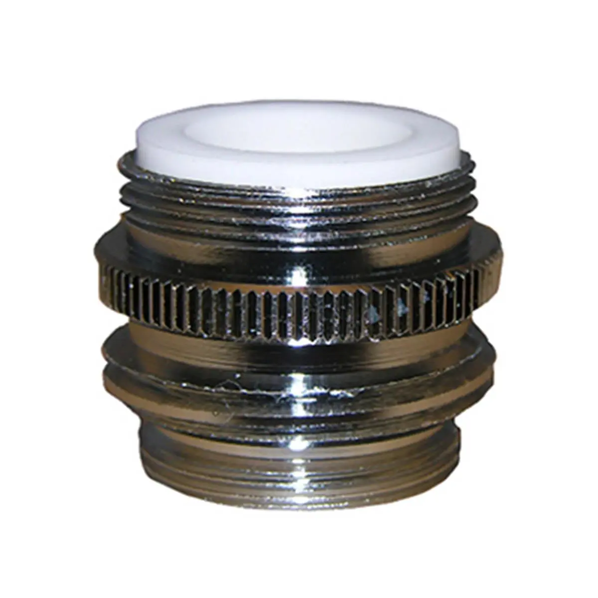 Larsen Supply Male Aerator Adapter for Garden Hoses & Reels, 0.85 in x 27 Thread, AB-1953 Certified Lead Compliant for Outdoor Use, 0.85 X 27 In, Garden Water Connectors, Ab-1953 Cert., Male Adapter, Threaded Joint, Lead-Free