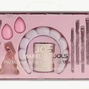 23pcs Luxury Ultra-shiny Multi-functional Makeup Brush Set | Professional Face and Eye Brushes with Rhinestones, Highlight, Contour, Concealer, Lipstick, High-end Gift