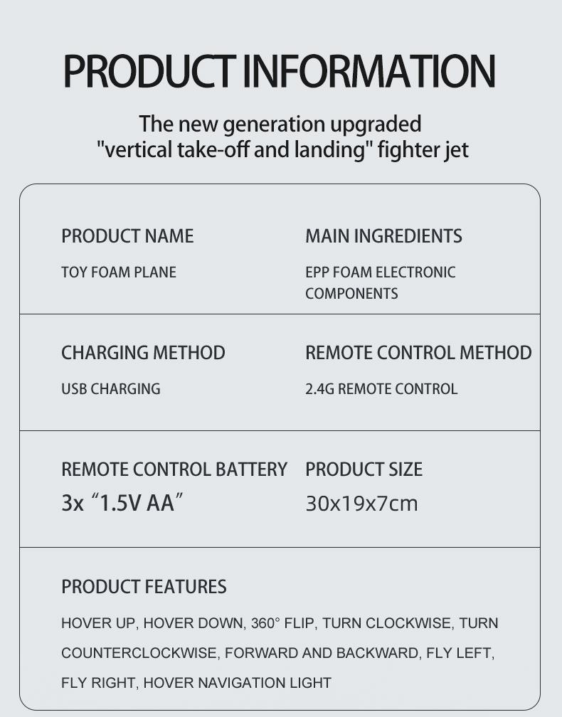 Children's remote control airplanes fixed-wing gliders aerial photography airplanes foam remote control airplanes crash-resistant foam airplanes simple drones suitable for children aged 8-12 Christmas Halloween Thanksgiving gift TongLi