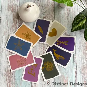 20 Pack Blank All Occasion Greeting Cards, Gold Foil Design Blank Note Cards with Matching Envelopes & Stickers, 6" x 4" Premium Stationery Cards, Aesthetic DIY Handmade Card Set for Birthday, Mother's Day, Thank You, Holiday & Daily Gift Giving Supplies