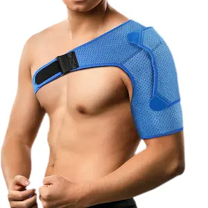 Adjustable Shoulder Support Brace with Reinforced Pressure Pad, Breathable Compression Wrap for Shoulder Pain Relief, Hot & Cold Therapy Compatible for Sports & Daily Use, Shoulder Protector