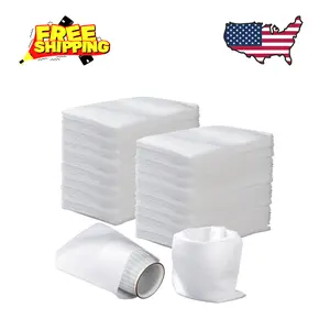 100 Pack Foam Pouches 8x12 Inch, Cushion Foam Wrap Pouches Protect