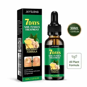 7 Days Nail Fungus Treatment 30ml, All Plant Formula Nail Repair Serum with Easy Dropper, Herbal Nail Care Solution for Damaged Yellow Thick Nails & Cuticles, Daily Hand Foot Nail Support for Men Women