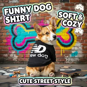 Trendy Streetwear Dog Hoodies | Original Bone & Letter Graphics | Soft Breathable Pet Sweatshirt for Small & Medium Dogs French Bulldog Chihuahua | Cozy Puppy Outfit | Fashion Pet Apparel | Ideal Gift for Dog Lovers | Lightweight & Comfortable Dog Clothes