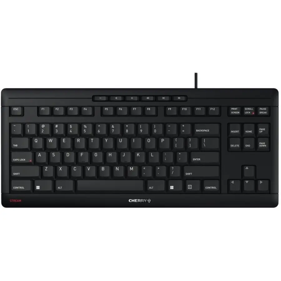 CHERRY STREAM TKL Wired Keyboard, Black
