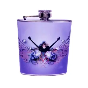 Guitar Theme Hip Flask 6 oz
