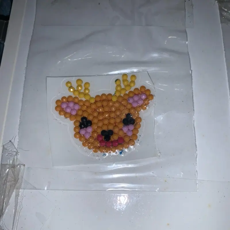 Diamond Art Stickers - Adorable Deer Design with Vibrant Beads for Creative DIY Projects