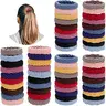 Random Color Simple Plain High Stretch Hair Tie (60pcs), Casual Versatile Elastic Scrunchie Fashion Hair Accessories for Women & Girls, Minimalist Headwear Suitable for Thick Hair, Scrunchies, Hairtie
