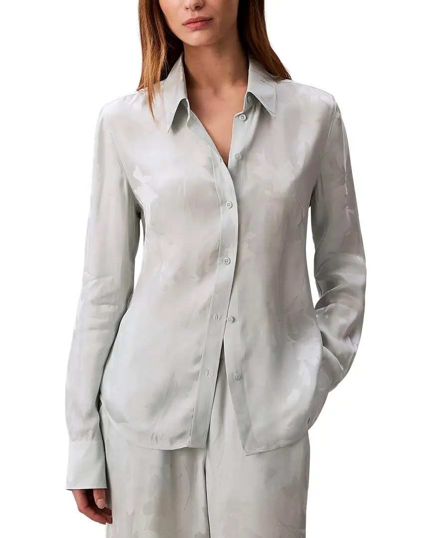 Calvin Klein Jacquard Slim Button-Down Shirt Calvin Klein Jacquard Slim Button-Down Shirt