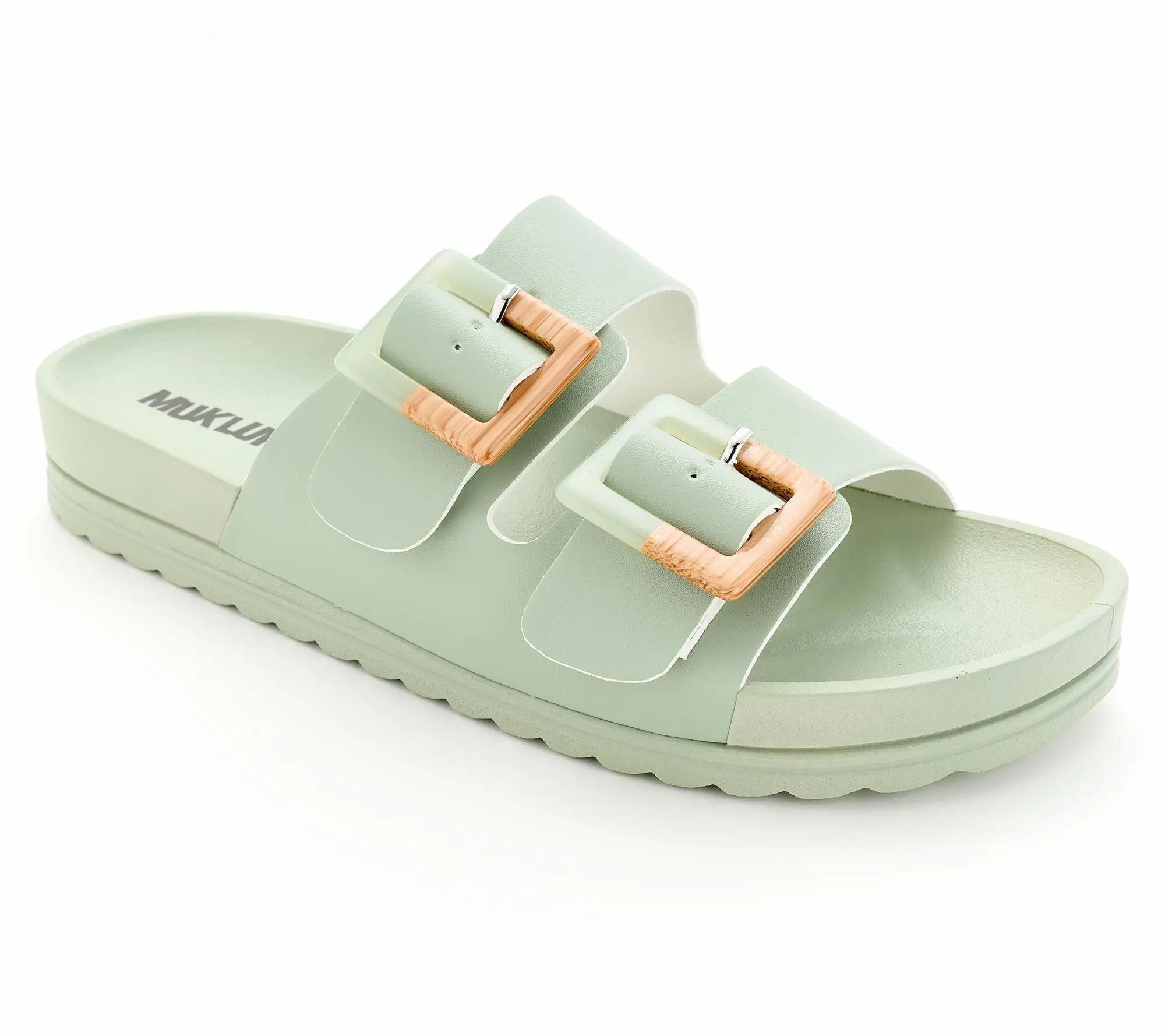 Muk Luks Adjustable Slide Sandals - Isabelle