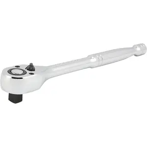 Neiko 03103A 1/2 Inch Ratchet Wrench, 72-Tooth Reversible Ratchet, Quick Release 1/2 Drive Ratchet, 10 Inch Oval Head Socket Wrench, CR-V Steel Rachet Wrench
