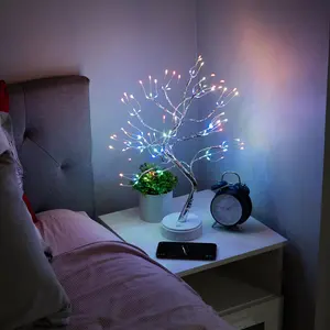 Tree Fairy Light Spirit Tree Lamp Light, Fairy Light Tree, Cute Room , Cute Night Light Lamp, Twinkle Tree (RGB Lights 108 LED with Remote)