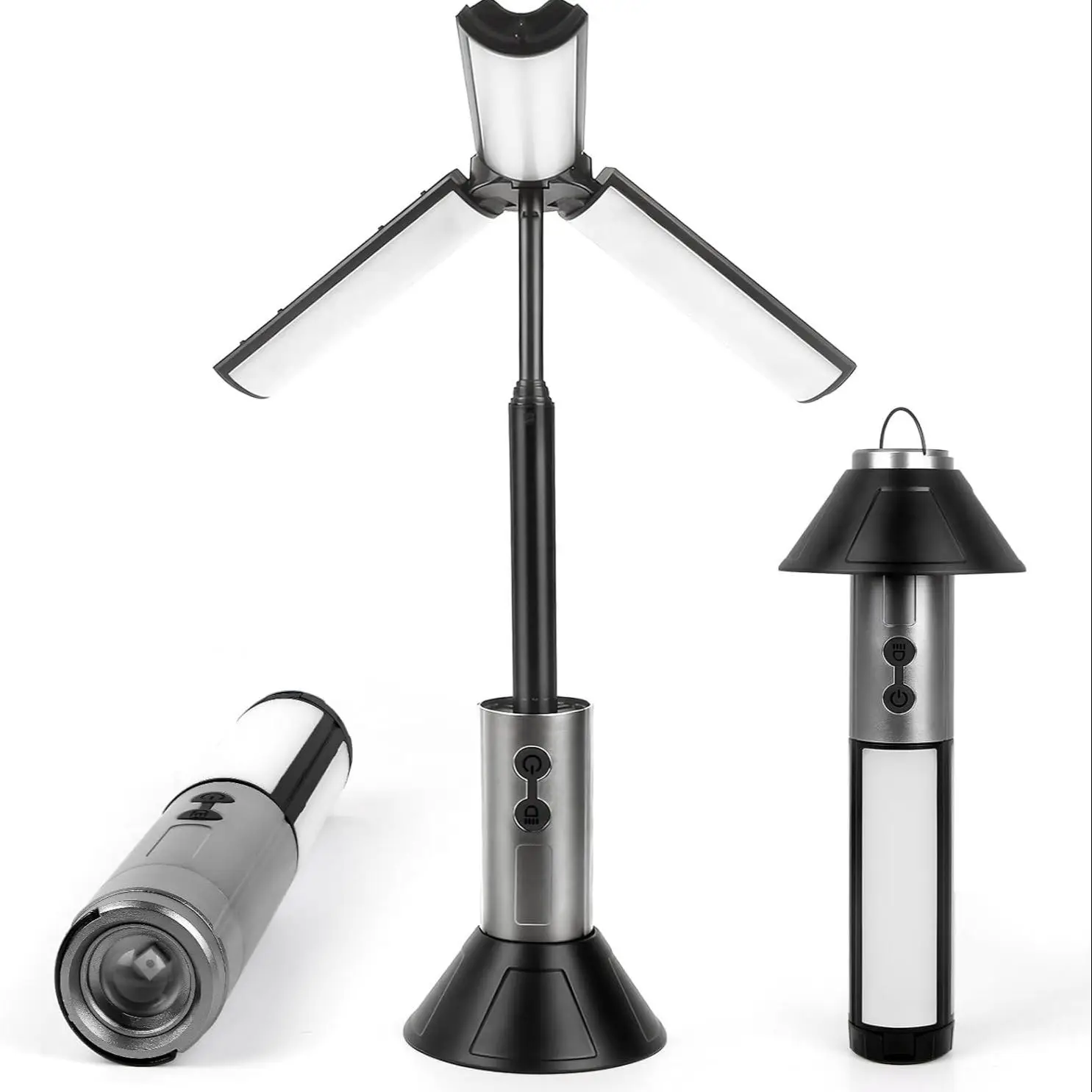 2 in 1 LED Work Light, 1 Count Portable Foldable Camping Light Flashlight, Multifunctional LED Light for Hiking, Camping, Fishing and Travel, Christma