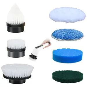 Leebein Model: ANS-8050/ANS-8051/LZ-8052 Electric Spin Scrubber Replacement Brush Heads, 7pcs Extra Brushes Kit for All Brands of ANS-8050/51/52 Cleaning Brush (Not Comptiable with Leebein YMG-818 Scrubber)