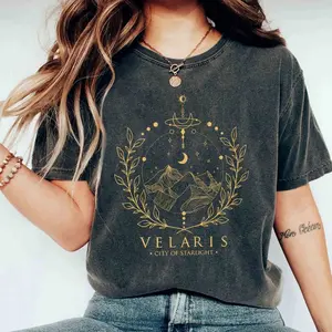 Velaris City Of Starlight ACOTAR Comfort Colors Shirt, ACOMAF The Night Court Shirt, Court of Dreams, Rhysand, Feyre, Cassian, Sarah J. Maas T4N