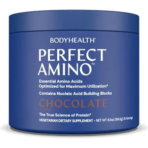 PerfectAmino Powder BCAA and EAA Amino Acid Drink Mix for Pre and Post Workout Muscle Support and Recovery 30 Servings