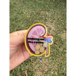 kidney with stones |badge for nurses | nurse gifts | reel badge | Nurse badge |gift for her |resin badge reel