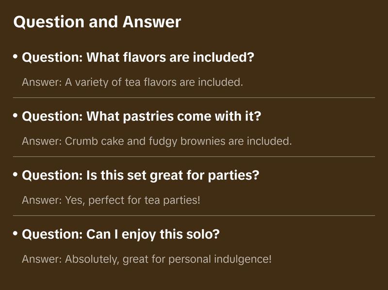 Hostess Pastry and Tea Party Gift Set