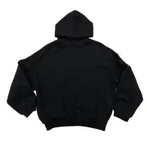 FW24 Black Oversized Hoodie for Men & Women, Casual Streetwear Pullover, Relaxed Fit Fleece Sweatshirt for Loungewear & Everyday Wear Side  Pockets Unisex Outfit Tops