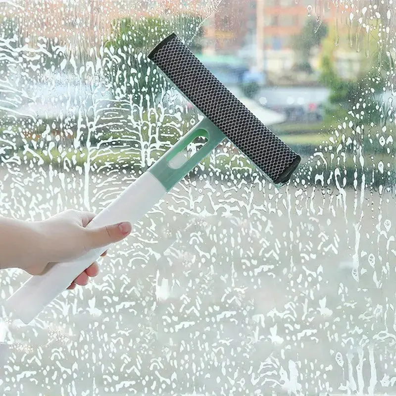 3-in-1 Glass Cleaner With Spray And Double-sided Wiper