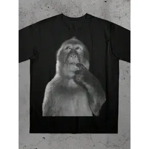 Funny Monkey Shirt, Stupid Meme Tshirt, Dank Memes Tee, 90s Vintage Bootleg, Odd Core