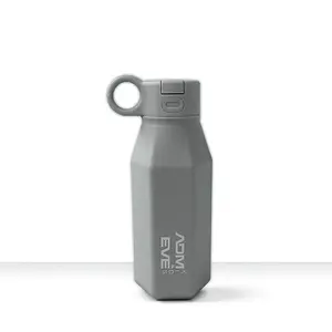 Adm&Eve Kids DENT Leak Proof Silicone Water Bottle for Toddlers Essentials School Travel Light Weight Soft Water Bottle, Easy to Clean with Pop-Up Spout 12 OZ